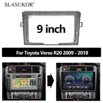 9 INCH Android Avto frame Kit Fascijo Plošča Za Toyota Verso R20 2009 - 2018 ABS Android, Velik Zaslon, Radio Audio Posnetek