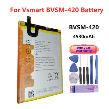 Novo 4530mAh BVSM-420 Telefon Baterija Za VSMART BVSM 420 BVSM420 Baterije Bateria Hitra Dostava + Orodja