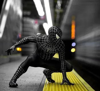 Tobeyjem Maguireom Spiderman Kostum Rdeče/Črno Raimi Spider Man Cosplay Superheroj Zentai Bo Ustrezala Halloween Kostumi Za Odrasle Darila