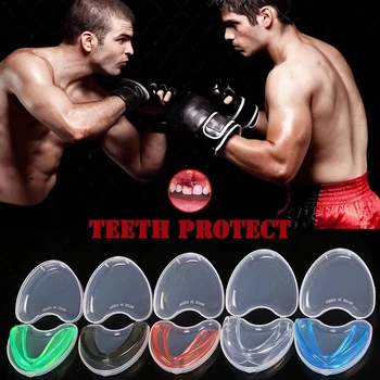 Varnost Zaščita Košarka Usta Pladnji Nogomet EVA Zobe Zaščitite Boks Mouthguard Naramnicami Zob Naramnicami Varstvo Usta Stražar