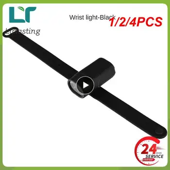 1/2/4PCS Šport Svetilka Zapestje Svetlobe LED Zapestje Gledati Svetilka s Sponko USB Polnilne Kampiranje, Pohodništvo Nepremočljiva