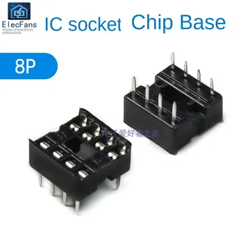 10pcs/1 lota:8P kvadratno luknjo naravnost plug IC vtičnico DIP-8 pin čip znanja elektronska integrirana vezja priključek PCB vezje