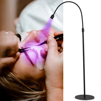 12W LED UV lučka trepalnic razširitev gel za sušenje tal lučka za kozmetični salon nožno stikalo nastavljiv okova kota pozornosti