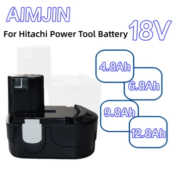 18V 4.8 Ah/6.8 Ah/9.8 Ah/12.8 Ah ponovno Polnjenje NI-MH Baterijo za Hitachi električno Orodje Izvijač Vaja EB1820 EB1812 EB1830H EB1833X
