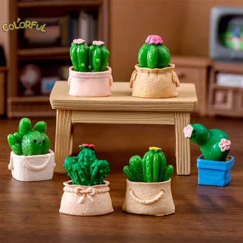 1Pc Miniaturni Kaktus Ornament Lutke Zajec Sočno, Posajenih Rastlin Mikro Krajine Dekoracijo Lutke Igrače, Miniature