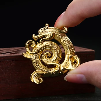 1PC Ustvarjalne Metal Dragon Kadila Vstavite Starinsko Zen Dekoracijo Majhne Kadila Gorilnik Žrtveno Izdelki Domače Ornament Amulet