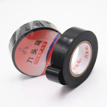 1pcs Elektrikar ultra-tanek PVC nepremočljiva in izolacijski črni trak 18mmX15m Primerna za -10 stopinj do 80 stopinj