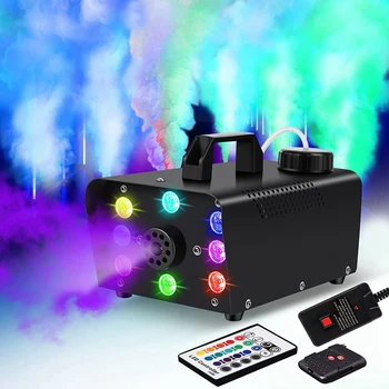 1Set Fazi Dim Stroj Z 8 LED Osvetlitev, 16 Barv, Učinek Meglo Pralni Halloween Okostje Meglo Pralni NAS Plug