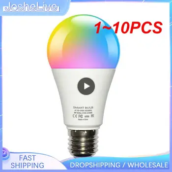 1~10PCS Tuya Wifi/ Smart Žarnica Alexa Led Žarnica E27 RGB Smart Žarnice 110V 220V Smart Svetilke Za Assisatnt Smart