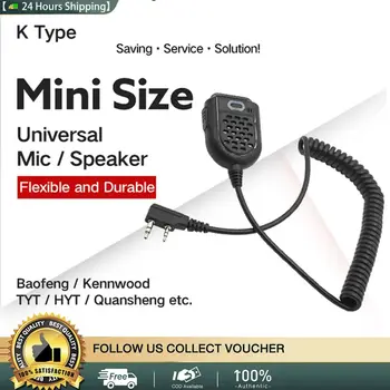 2 Pin PG Zvočnik Mikrofon Zamenjava za Kenwood/Baofeng UV-5R BF-888s Radio Walkie Talkie Mic PRITISNI in govori, Radio, Mikrofon