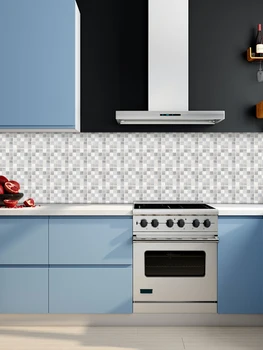 25pcs soba stenske nalepke, PVC mozaik kuhinjo nepremočljiva nalepka, plastična vinil preprost samolepilne tapete, doma dekoracijo