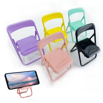 2Pcs Mini Stol Obliko Mobilnega Telefona Stand Prenosni Srčkan Macaron Barve Nastavljiva, Zložljiva Leni Telefon Namizno Držalo Za Mobilni Telefon