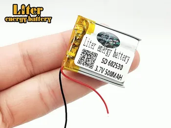 3,7 v litij-polimer baterija 062530 602530 500MAH Polnilne Li-ion Baterije Za MP3, MP4 igrače GPS navigacija digitalnih izdelkov