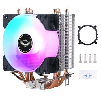 4 Toplotne Cevi Zračno hlajeni Računalnik Procesor CPU hladilnika Ventilatorja Namestitev LGA2011 x79 x99 e5 2099 2066 AMD Hidravlični Ležaji