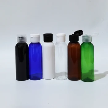 50pcs 60ml Mini Črna Plastika Praznih Steklenic Prenosni Parfum ponovno napolniti Steklenico Potovanja Tuš Gel, šampon Tekoče milo posodo