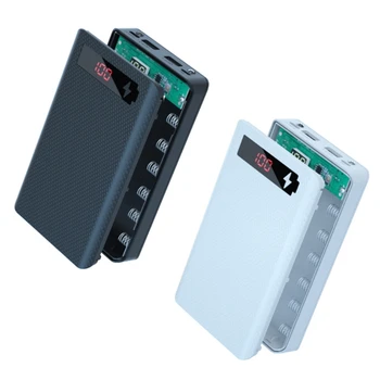6 Reža za Baterije Posodo Snemljivo Držalo za Primer DIY za Shell 18650 Dvojno podatkovnega kabla USB je Baterija Nosilec za Ohišje