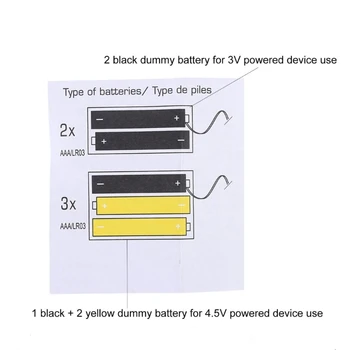 AAA Baterije Eliminators USB Napajalni Adapter Kabel 4.5 V 3V AAA Nadomestno Baterijo Repalce za Električna Ura/LED Sijalke