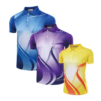 badminton obleko srajco moški ženski,namizni tenis majica,Dihanje Zavoj navzdol ovratnik tenis šport T-shirt športnih oblačil M-4XL A58