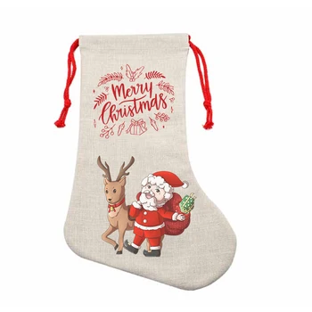 Brezplačna dostava 10pcs Perilo Sublimacija Božične nogavice prazno sublimacija naselitve Božič prazne