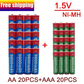 Brezplačna Dostava AA+AAA Polnilne Baterije, 1,5 V 9800 MAH /8800 MAH, Primerna za Daljinski upravljalnik, Igrače, Ure, Radio in Druge
