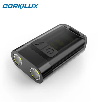 CORKILUX EOS LED Keychain Svetilka Za Ključe Dvojno Vir Svetlobe Mini Svetilke Prenosne Glavo Skp Posnetek Svetlobe Magnetni Ribolov Lučka