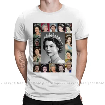 Elizabeth Alexandra 2021 Nov Prihod T-Shirt God Save The Queen - Kraljica je Edinstven Design Majica Crewneck Bombaž za Moške TShirt
