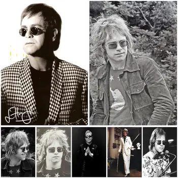 Elton John Classic Rock Star Band Plakat Platno Umetnost Plakata in Wall Art Sliko Natisniti Sodobna Družina spalnica Dekor Plakati