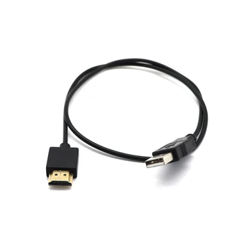 HDMI 1.4 Moški Na USB 2.0 Plug Adapter Priključek za Polnilnik Pretvornik Kabel