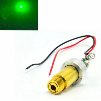 Industrijska LAB 532nm Zeleni 200mw Laser Dioda Pika Modul 3,7 V-4,2 V Aluminija Heatsink