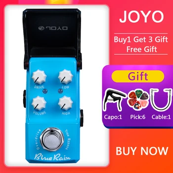 JOYO JF-311 Modri Dež Kitara Nizko Pridobili Overdrive Pedal Blues Rock Mini Efekt Pedal, Deluje Tudi z Humbuckers & Enotni Tuljave