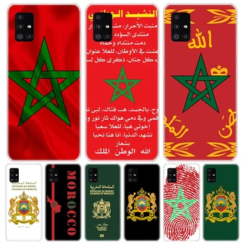 Maroko Zastavo Potni list Za Samsung Galaxy A52 A53 A54 A12 A13 A14 A22 A23 A24 A32 A33 A34 Telefon Primeru A02S A03S A04S A42 A72 A73