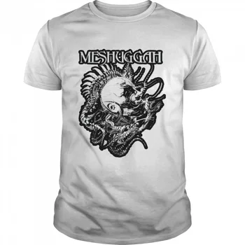 Meshuggah Simbol T-Shirt Kratek Rokav Bombaž Bela Moške Vseh Velikosti S 5XL BE892