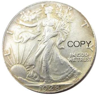 NAS 1928S Hoja Svobode Pol Dolarja Silver Plated Kopijo Kovancev