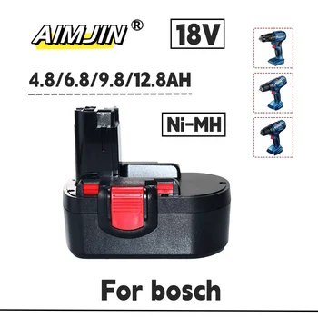 Ni-MH 18V 4.8 Ah/6.8 Ah/9.8 Ah/12.8 Ah Za Bosch BAT025 Baterija za ponovno Polnjenje Ni-MH ročna Orodja Bateria Za Vrtanje GSB 18 VE-2 PSR 18V