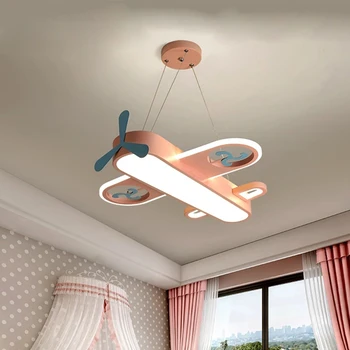 Nordijska otrok zrakoplova notranje opreme lučka LED za spalnica, jedilnica dnevna soba zatemnitev lestenec светильник потолочный