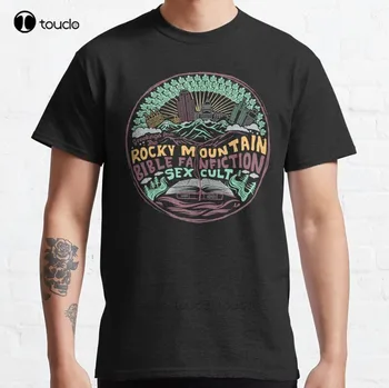 Nov Lep Pozdrav Iz Rocky Mountain Pismo Fanfiction Seks Kult Klasičnih T-Shirt Majica Cotton Tee Moški Majica Baseball Tee Majice