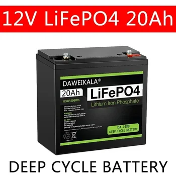 Novo 12V 20Ah LiFePo4 Baterija Litij-Železo Fosfat 12V 24V LiFePo4 Baterije za ponovno Polnjenje za Otrok Skuterji Motorni Čoln brez Davka