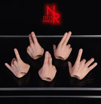 NRTOYS NR14 1/6 Moški Prst Roke Gesto Model, Igrača Primerna Za 12