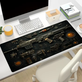 Orožje Mousepad Xxl Mouse Pad Puške Pc Gamer Pribor Desk Preproge Deskpad Tipkovnico Igralne Mize Mat Deskmat Playmat Kabinet Xl