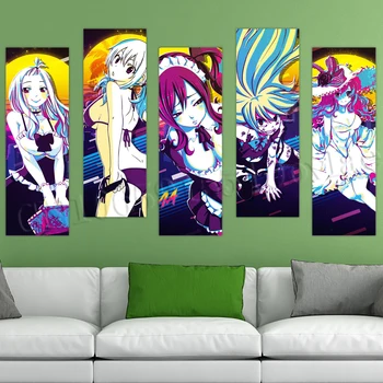 Ozadje samolepilne Anime PVC Slike Pravljice Taill Poster Tiskanje Slikarstvo Doma Dekor Klasičnih Stenske Umetnine Za dnevno Sobo