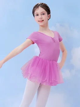 Očesa Mozaik Ballet Dekle Obleke Line Dance Kostum Latinsko Oblačila Barva Otroka Nositi Otrok, Jazz Kratkimi Uporabo Obleko