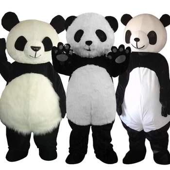 Panda Maskota Kostum Ulica Ljubek Mali Panda Bear Odraslih, Anime Znakov, Obleko Gor Smešno Smešno Fursuit Krznen Cosplay Obleko