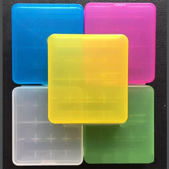 Pisane Plastike nosilca za Baterijo Primeru 4 AA AAA Trda Plastična Škatla za Shranjevanje Kritje Za 14500 Baterije Organizator Posodo Primeru
