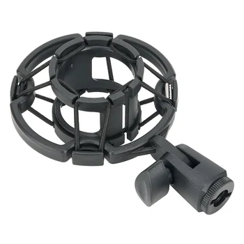 Praktično Uporabno Mikrofon Gori Šok Prilagoditev Black Zaklepanje Gumb 14.8 X 9.8 cm 1pc Za Velike Diaphram