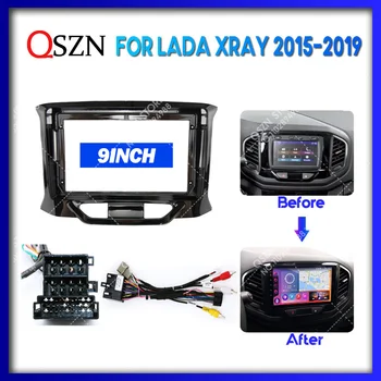QSZN 9 cm Za LADA Rentgenske X ray 2015 - 2019 Avto Okvir Fascijo Adapter Dekoder Kabel Avto Radio Dash Vodja Enote Ploščo Kit