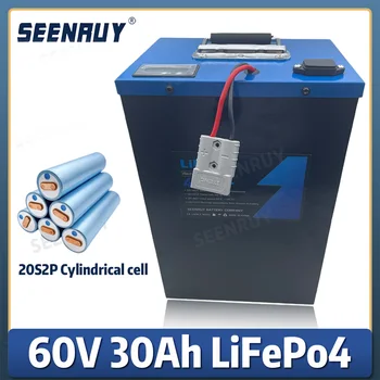 SEENRUY Lifepo4 Baterije 60V 30Ah Električno motorno kolo, Scooter 3000W 2500W Motornih Novo blagovno Znamko 3.2 v Lifepo4 15Ah 20S2P
