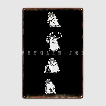 Skok Vrv Pingvin Fan Darilo Kovinski Znak Stensko Slikarstvo Dekor Steno Jame Prilagodite Tin Prijavite Plakat