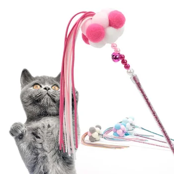 Smešno Mačka Palico Igrače Perje Tassel Draži Cat Stick Interaktivne Igrače Za Hišne Mačka Igra Igrače Za Hišne Potrebščine