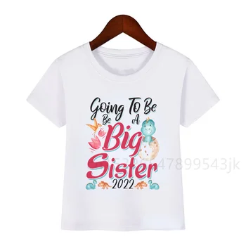 Spodbujati je Treba Velika Sestra Otroška T-shirt majica otroška T-shirt Baby Darilo Poletje Kratek Rokav Družino Ujemanje Sorodstveni T-shirt