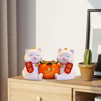 Srečen Mačka Figur Zbiranje Živalskih Ornament Kitajsko Novo Leto Odlikovanja
